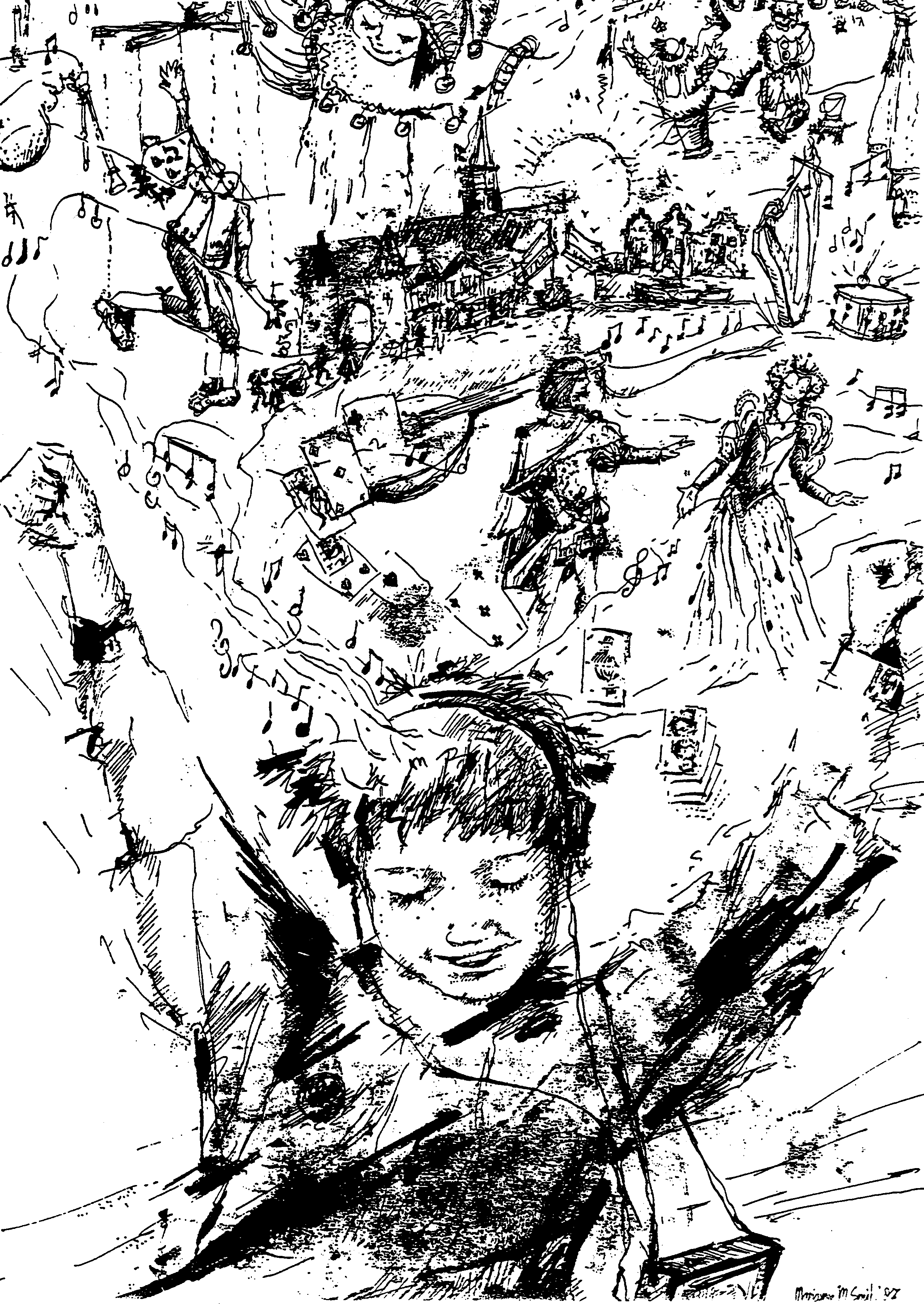 Voorblad De muziek danst in mijn hoofd